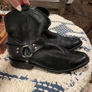 Frye leather moto boots size 8.5